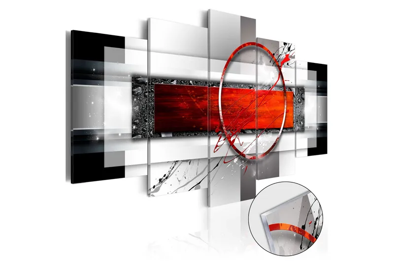 Artgeist sp. z o. o. Tavla På Akryl Carmine Missile 100X50 Vit