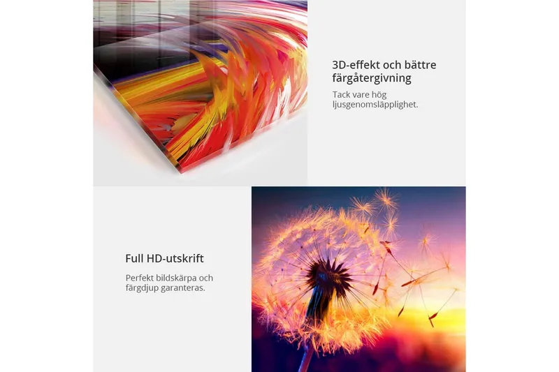 Tavla På Akryl Incarnadine Energy 100x50 - Artgeist sp. z o. o. - Inredning & dekor - Tavlor & konst