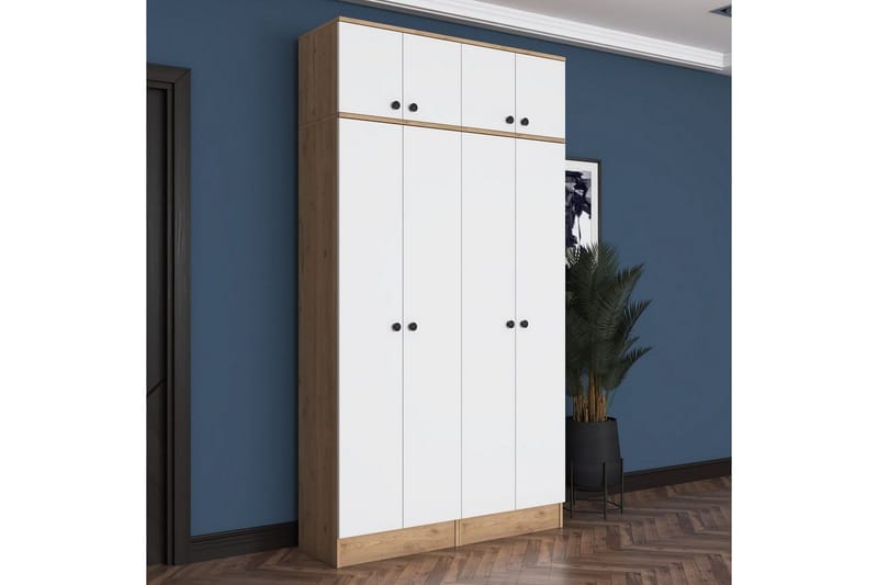 Thaven Smidesdetalj - Valnöt/Vit - Förvaring - Skåp - Garderobsskåp