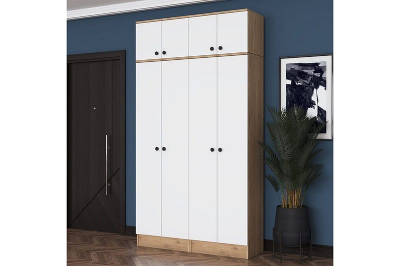 Thaven Smidesdetalj - Valnöt/Vit - Förvaring - Skåp - Garderobsskåp