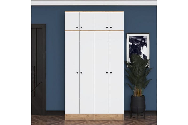 Thaven Smidesdetalj - Valnöt/Vit - Förvaring - Skåp - Garderobsskåp