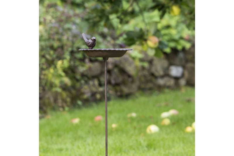 HI Fågelbad gjutjärn brun - Brun - Fågelbad - Övriga trädgårdstillbehör
