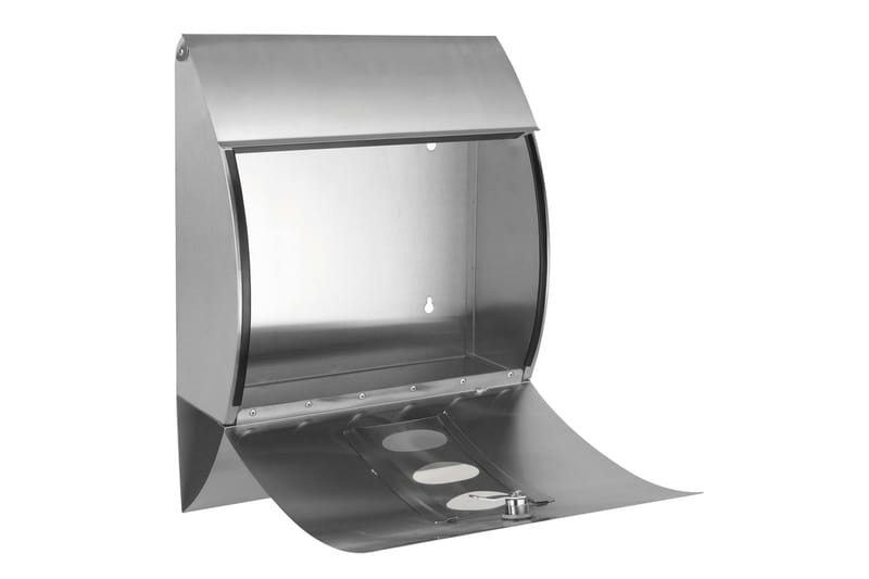 HI Brevlåda rostfritt stål 30x12x40 cm - Silver - Inredning & dekor - Tr�ädgårdsdekoration - Postlåda & post - Brevlåda
