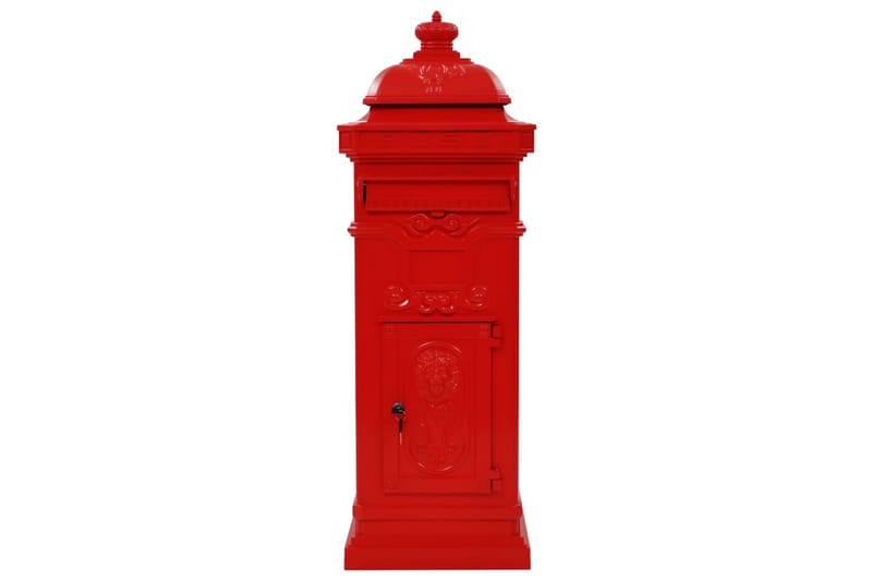 Markpostlåda vintage stil rostfri aluminium röd - Röd - Inredning & dekor - Trädgårdsdekoration - Postlåda & post - Brevlåda