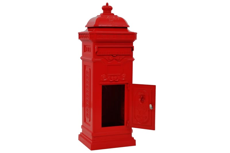 Markpostlåda vintage stil rostfri aluminium röd - Röd - Inredning & dekor - Trädgårdsdekoration - Postlåda & post - Brevlåda