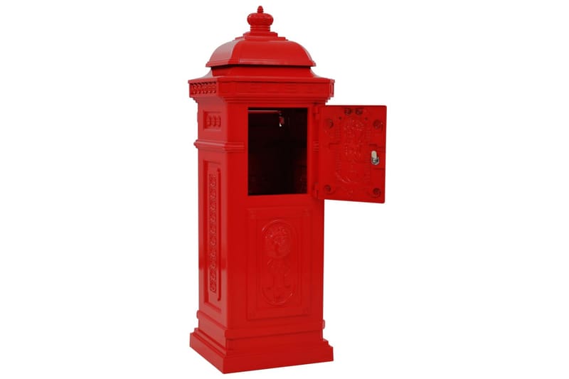 Markpostlåda vintage stil rostfri aluminium röd - Röd - Inredning & dekor - Trädgårdsdekoration - Postlåda & post - Brevlåda