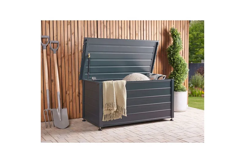 Låda Campalto Grå, 123x60x60 cm - Grå, 123x60x60 cm - Utemöbler - Dynförvaring & möbelskydd - Dynboxar & dynlådor