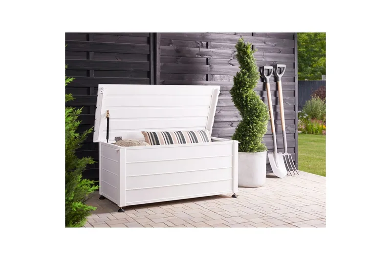 Låda Campalto Vit, 113x50x52 cm - Vit, 113x50x52 cm - Inredning & dekor - Trädgårdsdekoration - Postlåda & post - Fastighetsbox