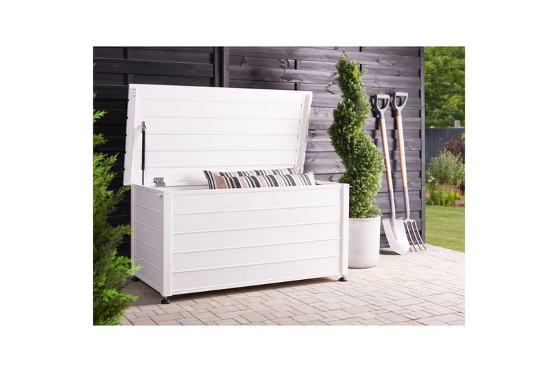 Låda Campalto Vit, 123x60x60 cm - Vit, 123x60x60 cm - Inredning & dekor - Trädgårdsdekoration - Postlåda & post - Fastighetsbox
