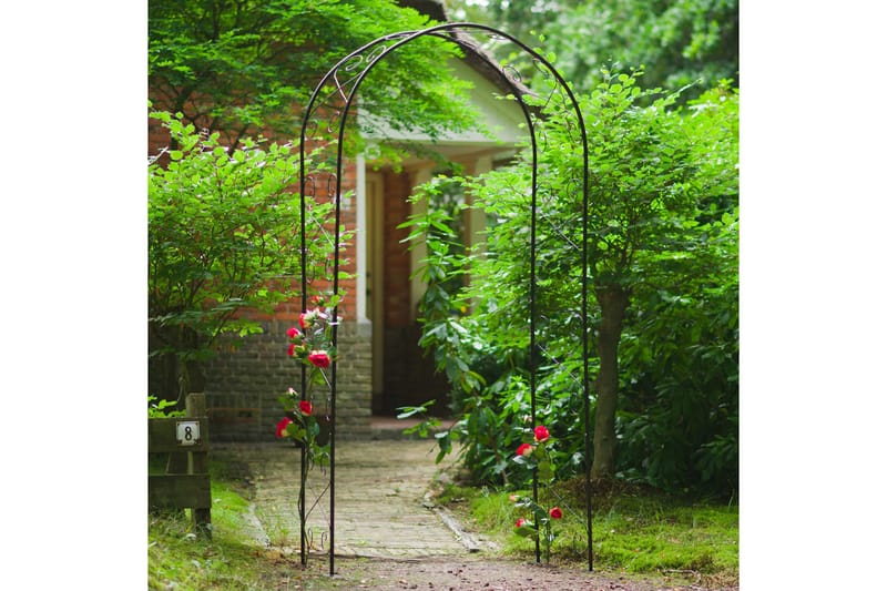 Nature Rosenbåge 100x37x230cm svart - Svart - Inredning & dekor - Trädgårdsdekoration - Rosenbåge
