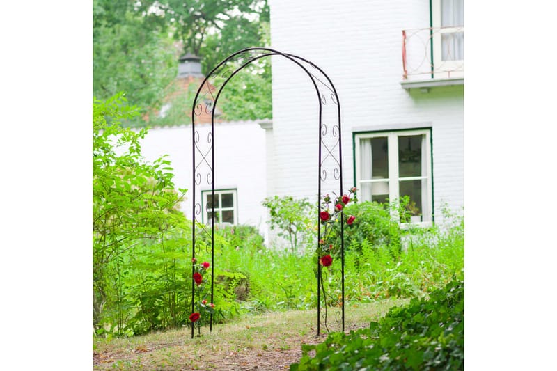 Nature Rosenbåge 100x37x230cm svart - Svart - Inredning & dekor - Trädgårdsdekoration - Rosenbåge