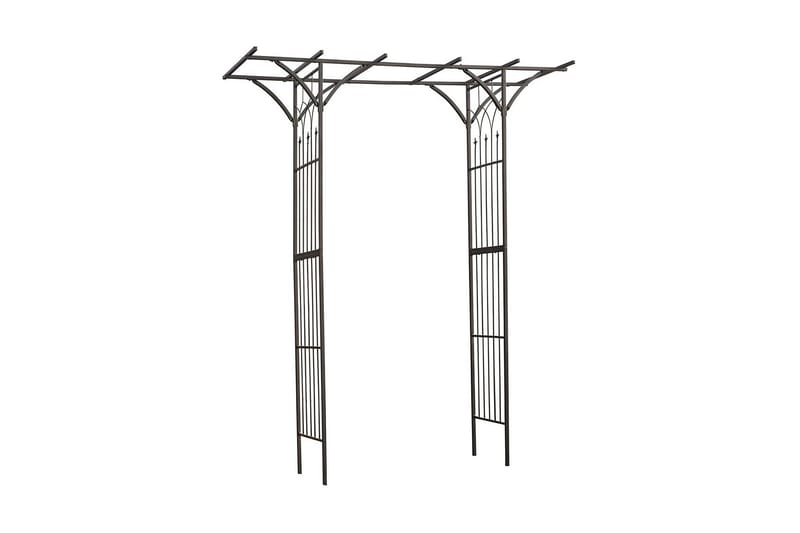 Nature Rosenbåge metall 114x66x232 cm svart - Svart - Inredning & dekor - Trädgårdsdekoration - Rosenbåge