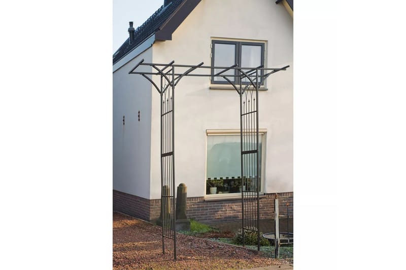 Nature Rosenbåge metall 114x66x232 cm svart - Svart - Inredning & dekor - Trädgårdsdekoration - Rosenbåge
