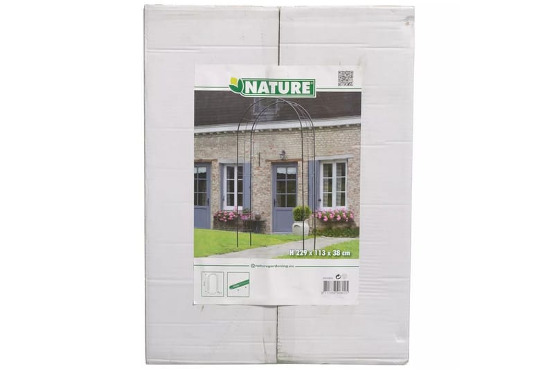 Nature Rosenbåge metall 229x38x113 cm svart - Svart - Inredning & dekor - Trädgårdsdekoration - Rosenbåge