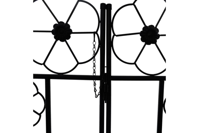 Pergola med grind - Svart - Inredning & dekor - Trädgårdsdekoration - Rosenbåge