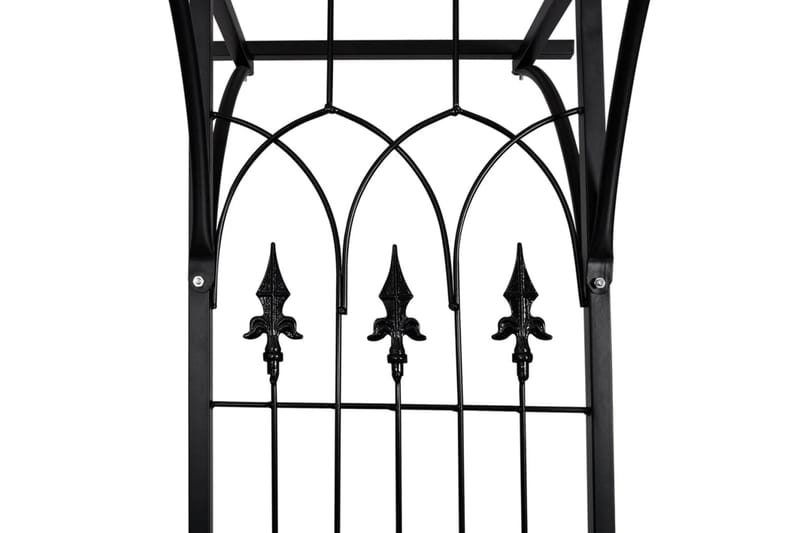 Rosenbåge 200x52x204 cm - Svart - Inredning & dekor - Trädgårdsdekoration - Rosenbåge