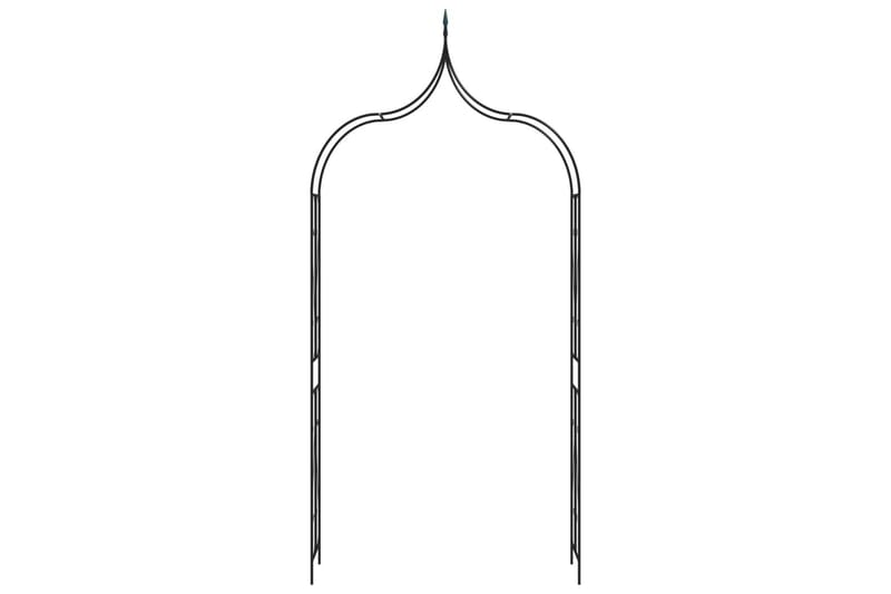Trädgårdsbåge mörkgrön 120x38x258 cm järn - Grön - Inredning & dekor - Trädgårdsdekoration - Rosenbåge