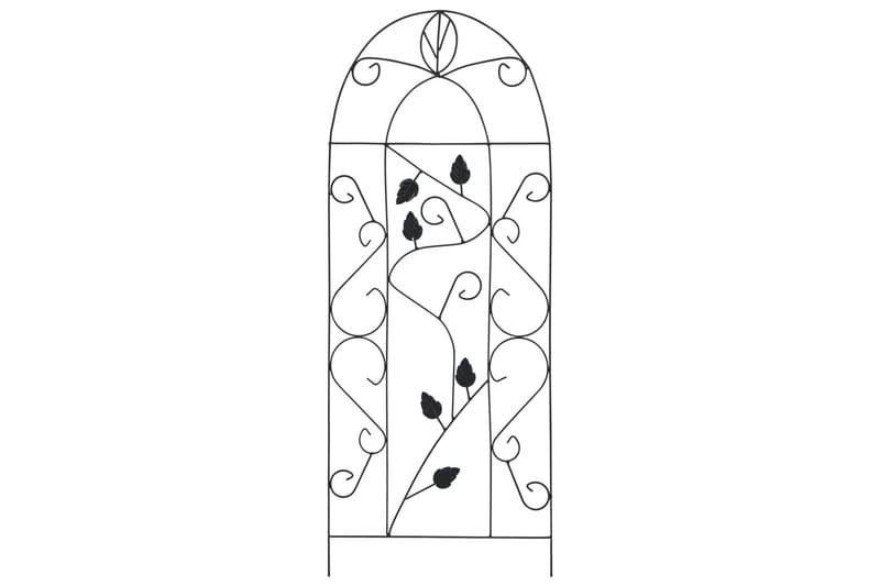 Växtstöd 3 st svart 40x100 cm järn - Svart - Inredning & dekor - Trädgårdsdekoration - Rosenbåge