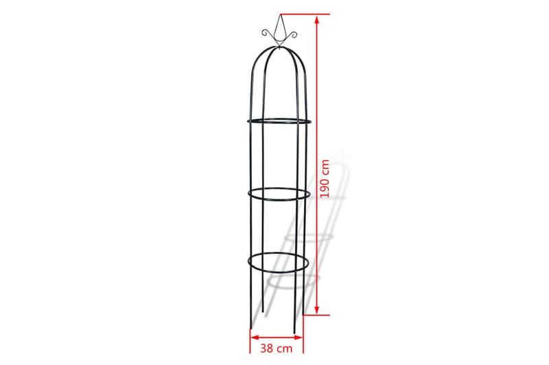 Växtstöd obelisk 2 st - Grön - Inredning & dekor - Trädgårdsdekoration - Rosenbåge