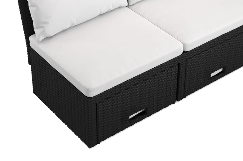 Bahamas Balkongsoffa med Pallar - Utemöbler - Utesoffor & bänkar - Loungesoffa