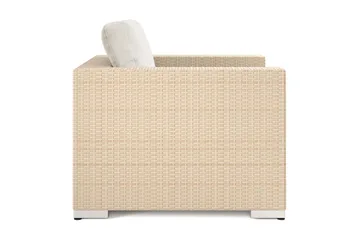 Bahamas Loungefåtölj utomhus i konstrotting - Beige - Utemöbler - Utestolar & fåtöljer - Utefåtöljer & loungefåtöljer