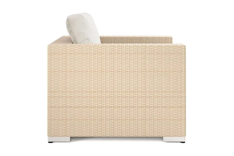 Bahamas Loungefåtölj utomhus i konstrotting - Beige - Utemöbler - Utestolar & fåtöljer - Utefåtöljer & loungefåtöljer