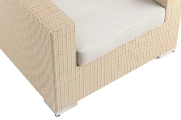 Bahamas Loungefåtölj utomhus i konstrotting - Beige - Utemöbler - Utestolar & fåtöljer - Utefåtöljer & loungefåtöljer