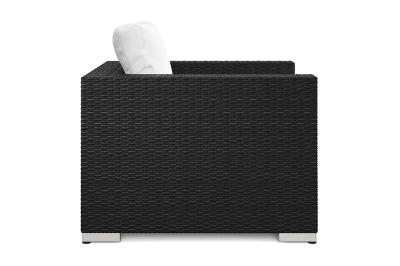 Bahamas Loungefåtölj utomhus i konstrotting - Svart - Utemöbler - Utestolar & fåtöljer - Utefåtöljer & loungefåtöljer