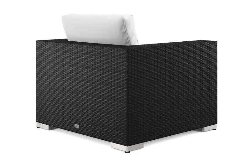 Bahamas Loungefåtölj utomhus i konstrotting - Svart - Utemöbler - Utestolar & fåtöljer - Utefåtöljer & loungefåtöljer