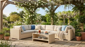 Bahamas Vänstermodul utomhus 140 cm - Beige - Utemöbler - Övrigt utemöbler - Modulsoffa utomhus - Högermodul utesoffa