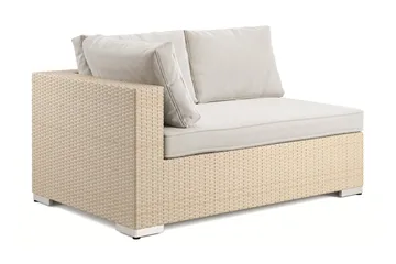 Bahamas Vänstermodul utomhus 140 cm - Beige - Utemöbler - Övrigt utemöbler - Modulsoffa utomhus - Högermodul utesoffa