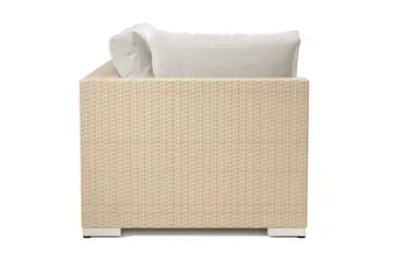 Bahamas Vänstermodul utomhus 140 cm - Beige - Utemöbler - Övrigt utemöbler - Modulsoffa utomhus - Högermodul utesoffa