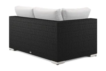 Bahamas Vänstermodul utomhus 140 cm i konstrotting - Svart - Utemöbler - Övrigt utemöbler - Modulsoffa utomhus - Högermodul utesoffa