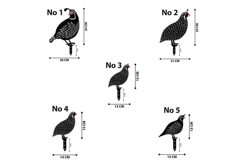 Dekorativ Trädgårds Metalltillbehör Set Cirel Svart - Svart - Inredning & dekor - Trädgårdsdekoration - Trädgårdsfigurer & trädgårdsprydnad - Trädgårdsstatyer