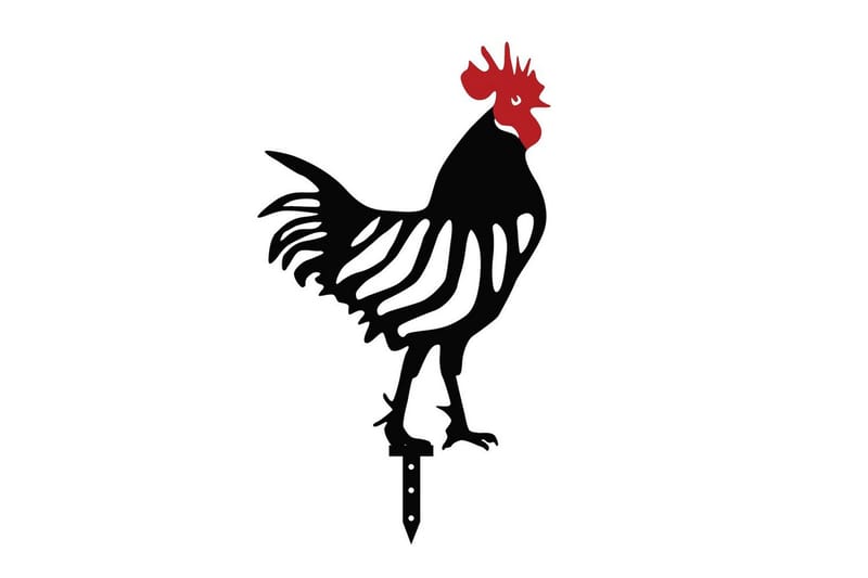 Dekorativ Trädgårds Metalltillbehör Set Flarek Svart Sex stycken - Sex stycken - Inredning & dekor - Trädgårdsdekoration - Trädgårdsfigurer & trädgårdsprydnad - Plastdjur