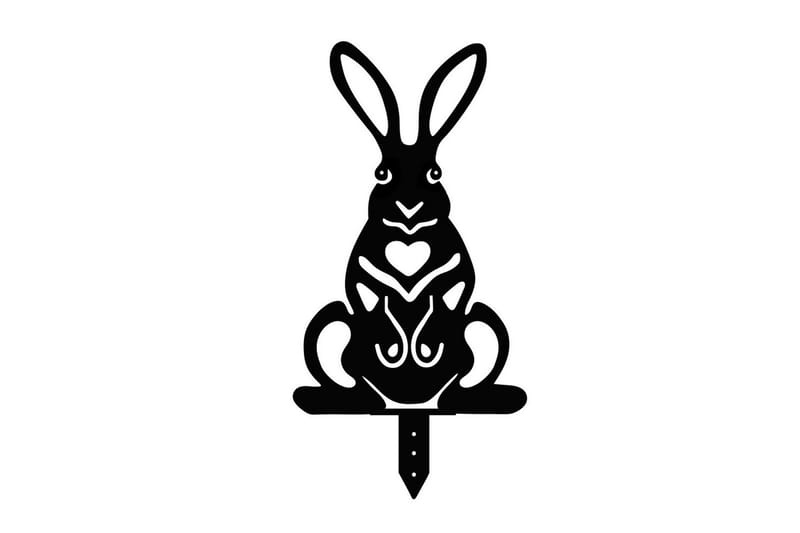 Dekorativ Trädgårds Metalltillbehör Set Jarielhaven Svart - Svart - Inredning & dekor - Trädgårdsdekoration - Trädgårdsfigurer & trädgårdsprydnad - Trädgårdsstatyer