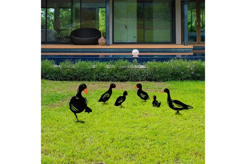 Dekorativ Trädgårds Metalltillbehör Set Periorhaven Svart - Svart - Inredning & dekor - Trädgårdsdekoration - Trädgårdsfigurer & trädgårdsprydnad - Plastdjur