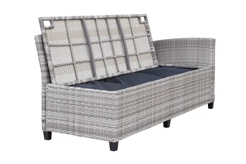 James Light med förvaring - Grå - Utemöbler - Utegrupp - Loungegrupp