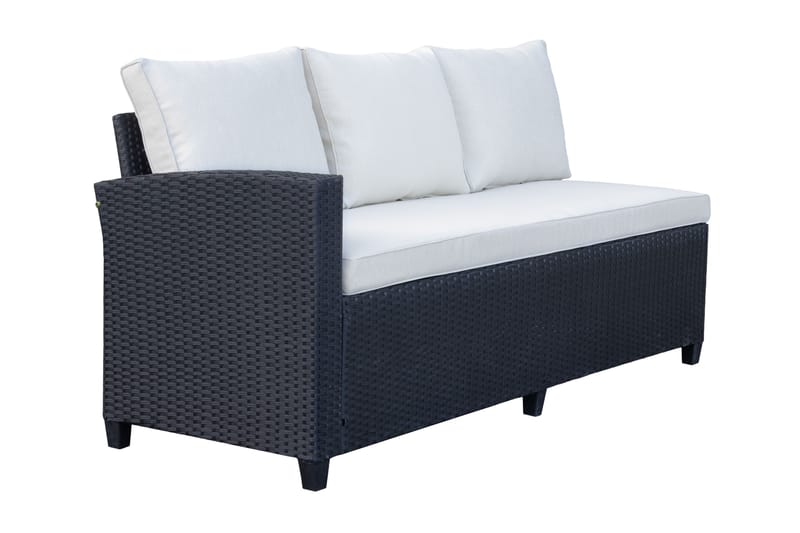 James Light med förvaring - Svart - Utemöbler - Utegrupp - Loungegrupp