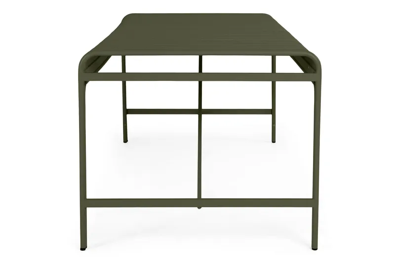 Jarva Rektangulärt Matbord Utomhus 90x200 cm i Metall - Grön - Utemöbler - Trädgårdsbord & Utebord - Matbord ute
