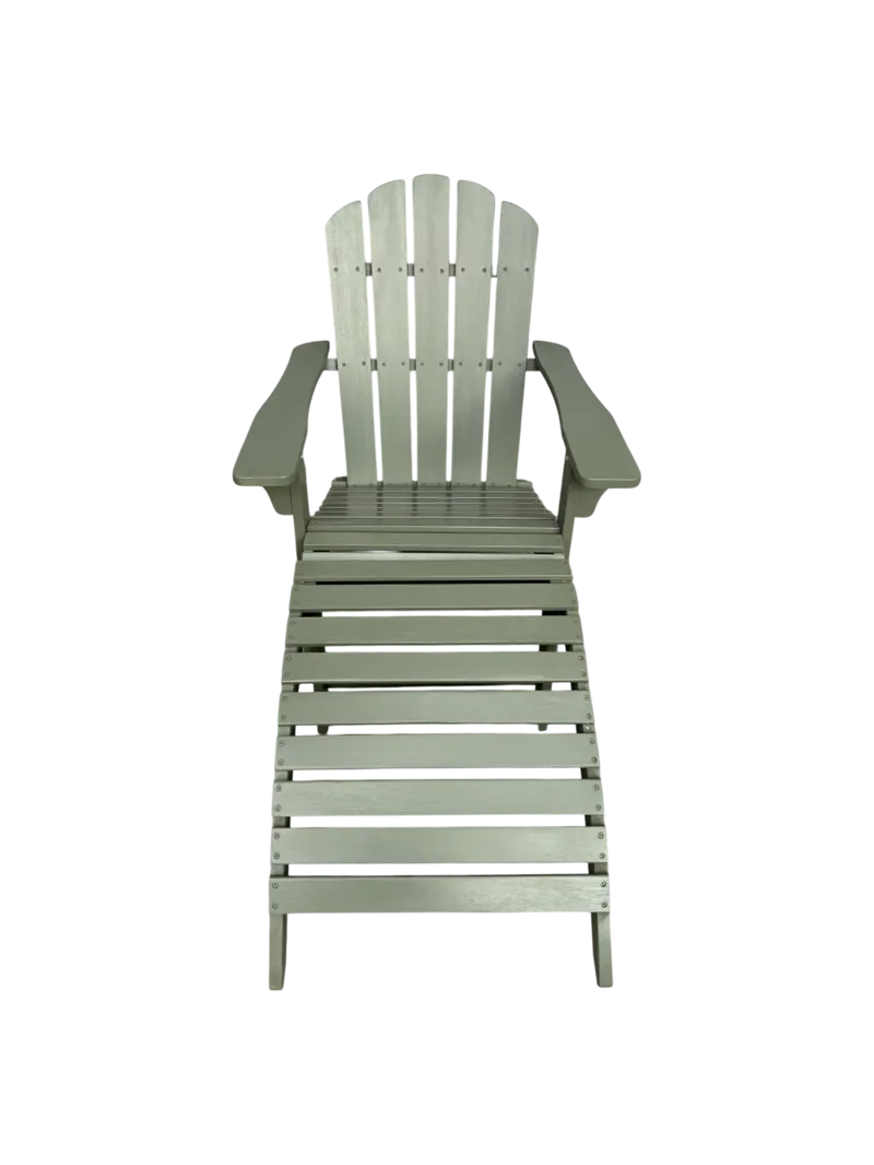 Landet Däckstol utomhus i akacia trä - Mörkgrön - Utemöbler - Utestolar & fåtöljer - Solstol - Däckstol