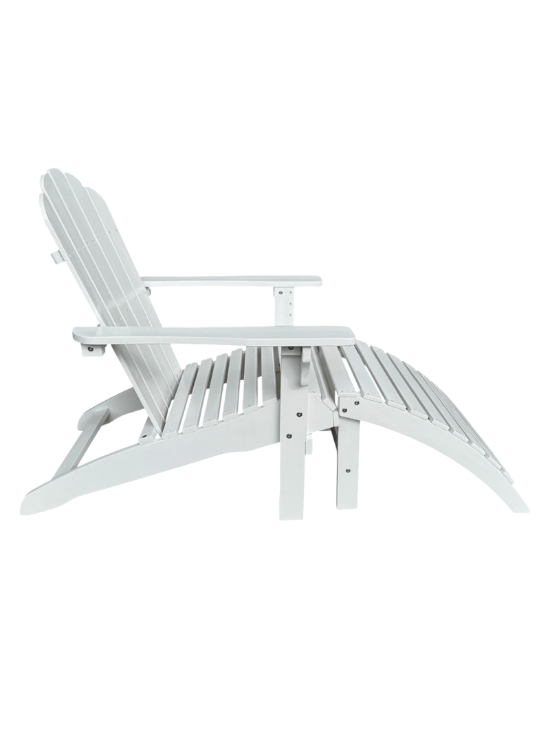 Landet Däckstol utomhus - Vit - Utemöbler - Utestolar & fåtöljer - Solstol - Däckstol