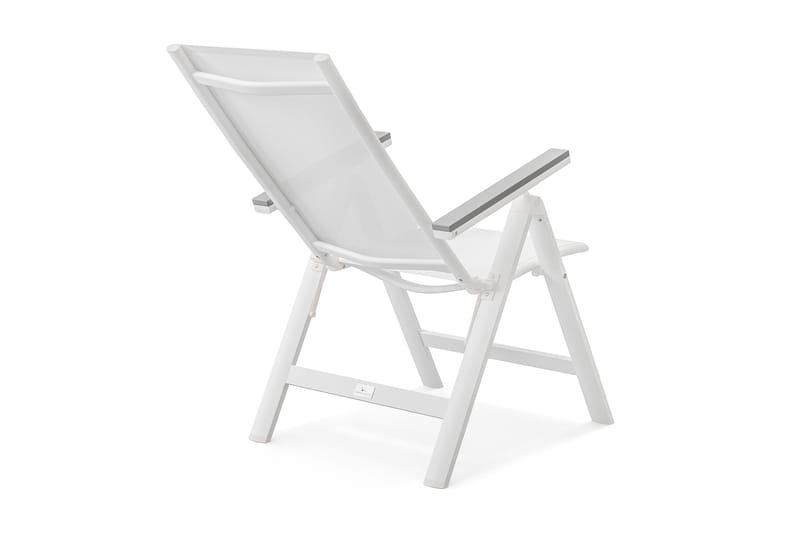 Monaco Light Positionsstol utomhus med justerbar rygg i aluminium - Vit - Utemöbler - Utestolar & fåtöljer - Positionsstol