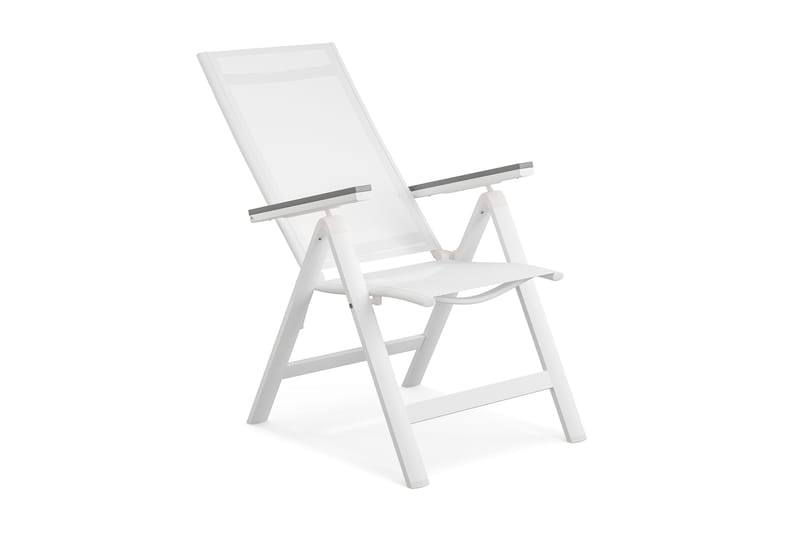 Monaco Light Positionsstol utomhus med justerbar rygg i aluminium - Vit - Utemöbler - Utestolar & fåtöljer - Positionsstol
