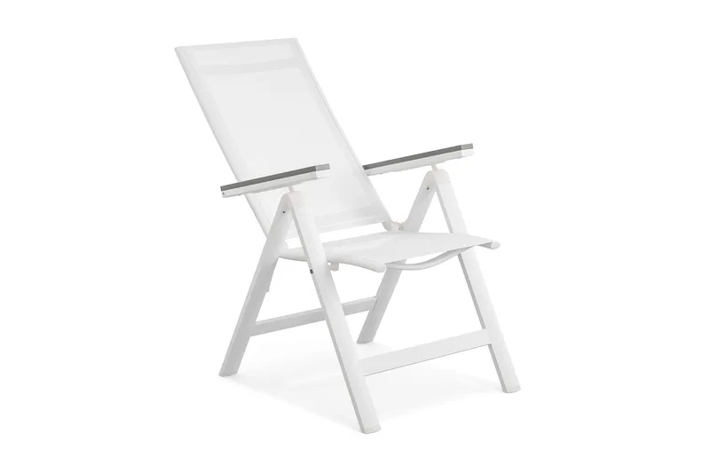 Monaco Light Positionsstol utomhus med justerbar rygg i aluminium - Vit - Utemöbler - Utestolar & fåtöljer - Positionsstol