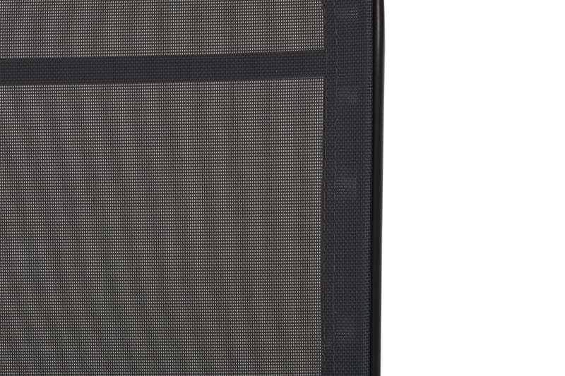Monaco Solsäng med justerbar rygg i aluminium grå textil - Svart - Utemöbler - Utestolar & fåtöljer - Solsängar & solvagnar