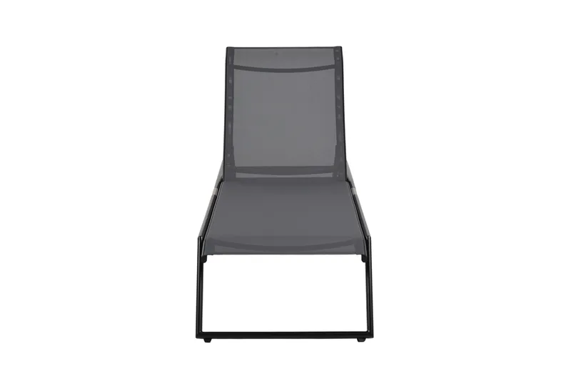 Monaco Solsäng med justerbar rygg i aluminium grå textil - Svart - Utemöbler - Utestolar & fåtöljer - Solsängar & solvagnar