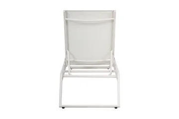 Monaco Solsäng med justerbar rygg i aluminium vit textil - Vit - Utemöbler - Utestolar & fåtöljer - Solsängar & solvagnar