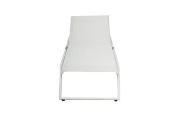 Monaco Solsäng med justerbar rygg i aluminium vit textil - Vit - Utemöbler - Utestolar & fåtöljer - Solsängar & solvagnar