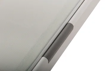 Monaco Solsäng med justerbar rygg i aluminium vit textil - Vit - Utemöbler - Utestolar & fåtöljer - Solsängar & solvagnar